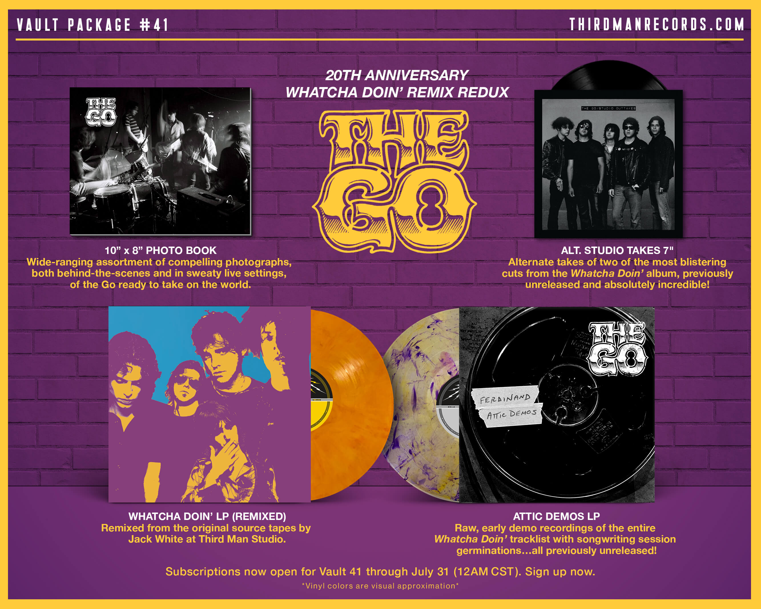 ミュージック BLOOD THE COMPLETE WASTED GARAGE MOVIES Vault #41: The Go - Whatcha Doin' 20th Anniversary Remix Redux