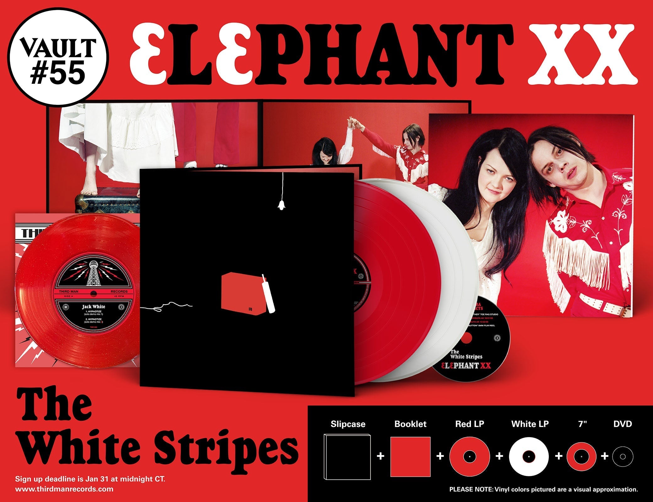 The White Stripes Vault #50 DVD ＆レコード Vault #55: The White Stripes - Elephant XX – Third Man Records