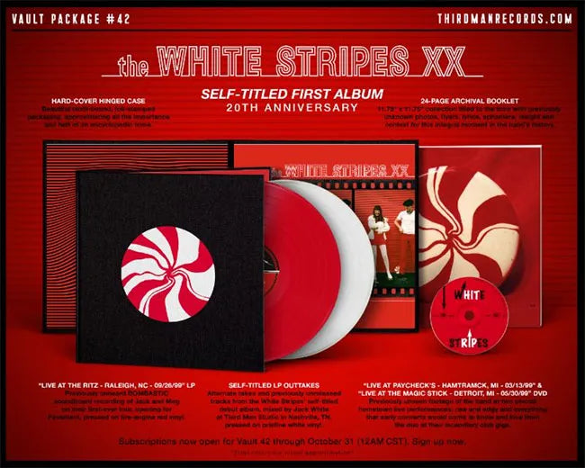 The White Stripes Vault #50 DVD ＆レコード Vault Package #42: The White Stripes - The White Stripes XX