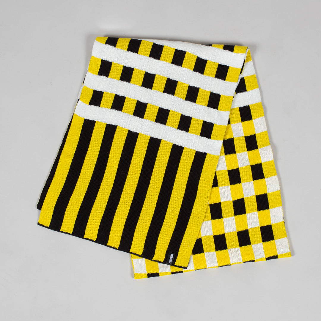 Yellow Checkered Towel, Beach Towel, Oversized