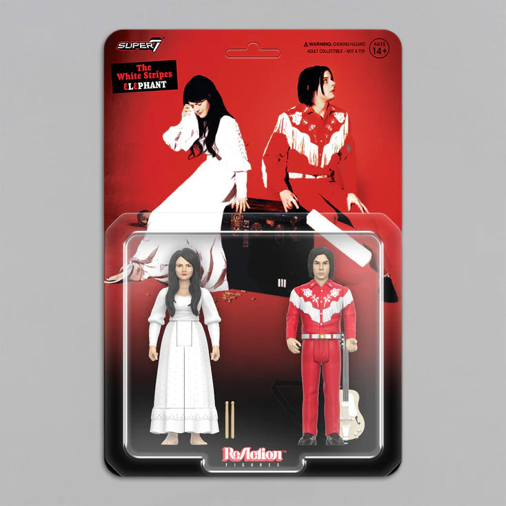 【完売品⭐︎極美品 】LE PHIL へリンボンジャカードジャケット 白 The White Stripes X Super 7: Elephant Reaction Figures – Third Man