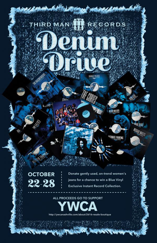 THIRD MAN RECORDS PARTNERS WITH YWCA NASHVILLE FOR DENIM DRIVE