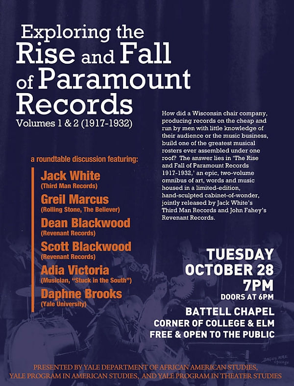 Exploring Paramount Records Volumes 1 & 2 at Yale University