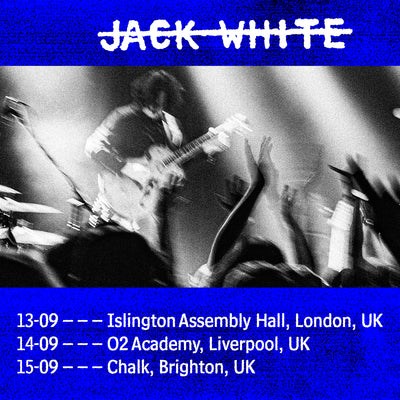 JACK IS COMING TO THE UK! VAULT PRESALE INFO FOR THE THREE NEWLY ADDED SHOWS!
