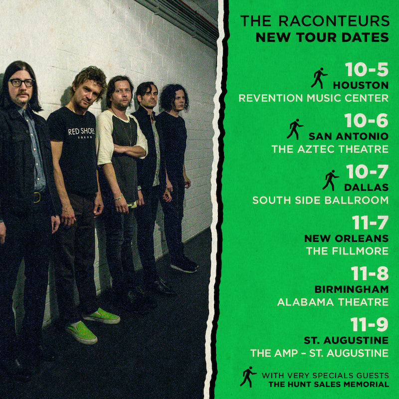 THE RACONTEURS ANNOUNCE NEW SHOW DATES
