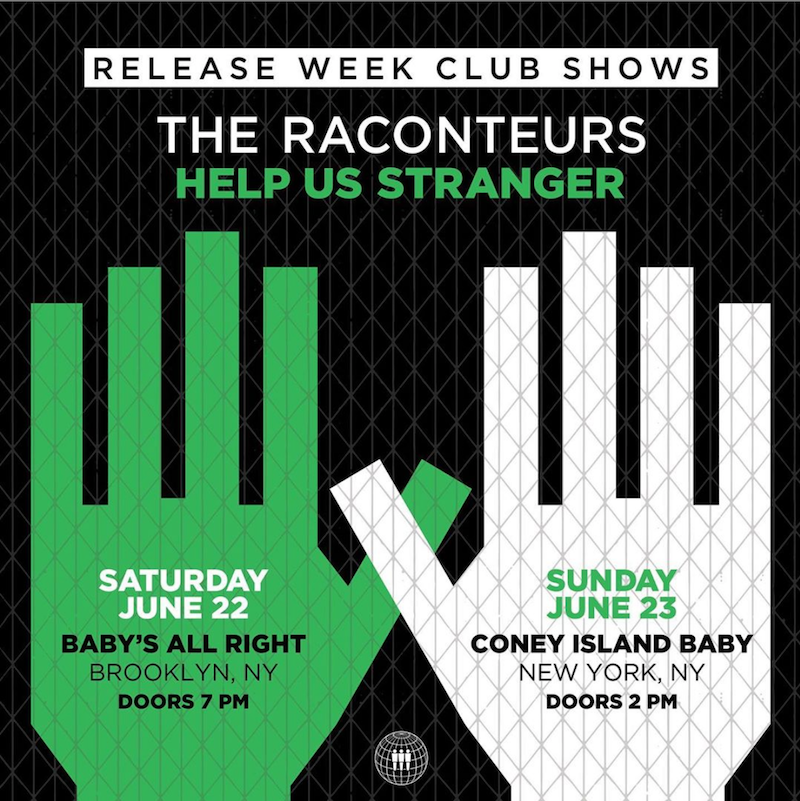 RACONTEURS NY CLUB SHOWS