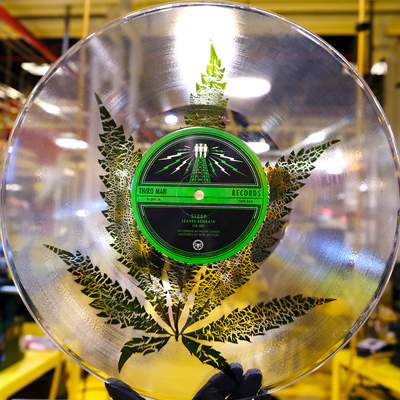 SLEEP & THIRD MAN RECORDS  UNVEIL DELUXE PRESSING OF LEAVES BENEATH,  WITH ACTUAL CANNABIS LEAVES IN THE VINYL