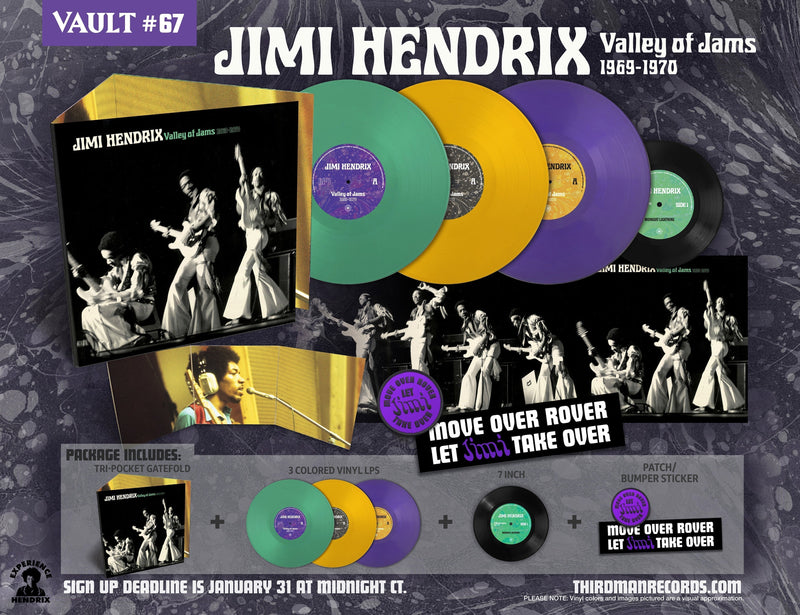 Introducing Vault Package #67: Jimi Hendrix Valley of Jams 1969-1970