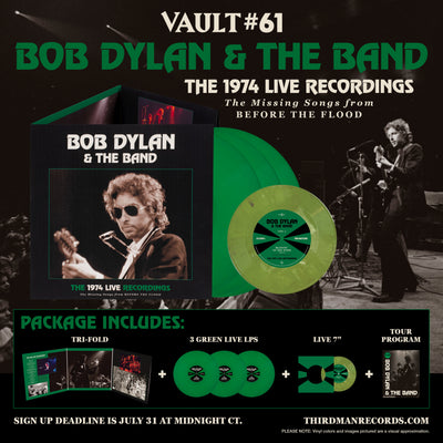 INTRODUCING VAULT PACKAGE #61: BOB DYLAN’S THE 1974 LIVE RECORDINGS: THE MISSING SONGS FROM BEFORE THE FLOOD
