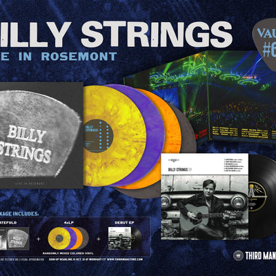 Third Man Records, In Collaboration With Reprise Records, Announces Vault Package #66: Billy Strings Live In Rosemont + The Self-Titled EP