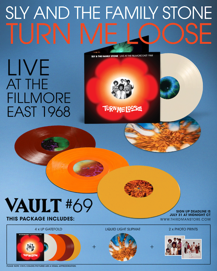 INTRODUCING VAULT PACKAGE #69: VAULT #69: SLY AND THE FAMILY STONE – TURN ME LOOSE: LIVE AT THE FILLMORE EAST 1968