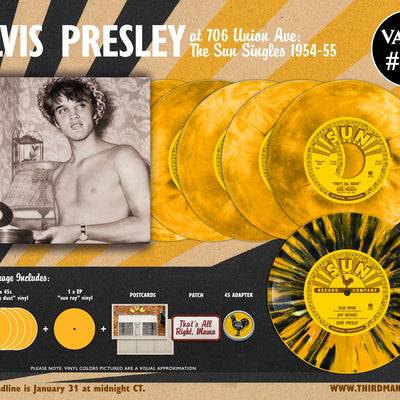 INTRODUCING VAULT PACKAGE #59: ELVIS PRESLEY AT 706 UNION AVE: THE SUN SINGLES 1954-55