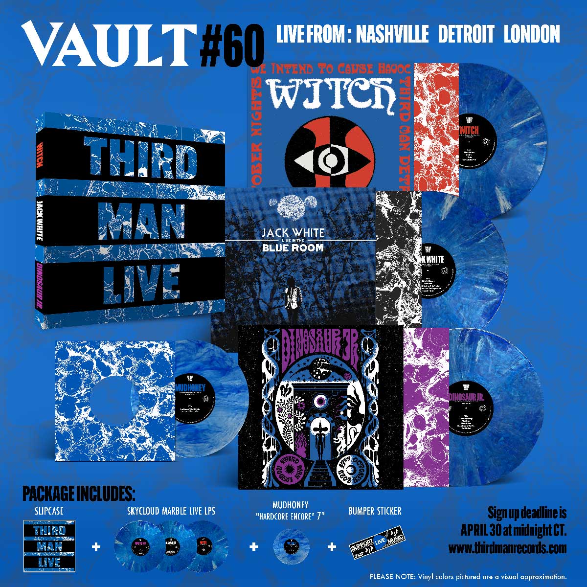 THIRD MAN UNVEILS VAULT PACKAGE 60 THIRD MAN LIVE Third Man Records
