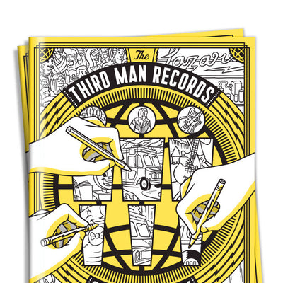 NOW AVAILABLE! THE THIRD MAN RECORDS COLORING BOOK FOR KIDS AND ADULTS OF ALL AGES!