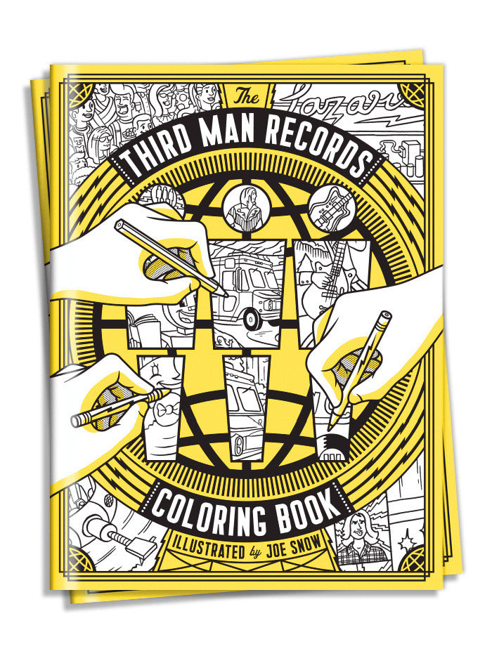 NOW AVAILABLE! THE THIRD MAN RECORDS COLORING BOOK FOR KIDS AND ADULTS OF ALL AGES!