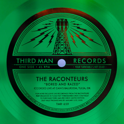 THE RACONTEURS "BORED AND RAZED (LIVE AT CAIN'S BALLROOM)” FLEXI DISC
