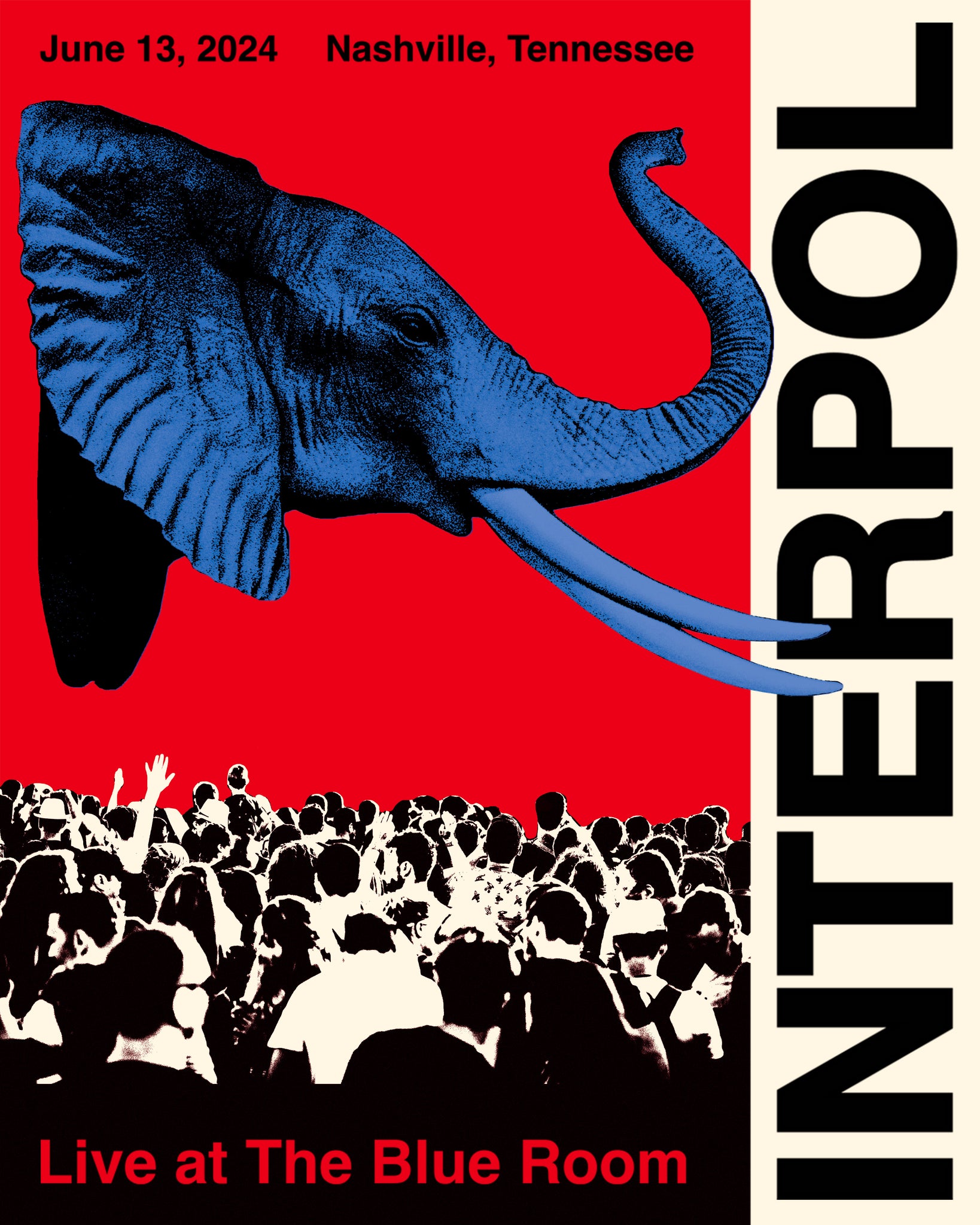 Interpol Live at Third Man Records - Limited Edition Screenprinted Poster