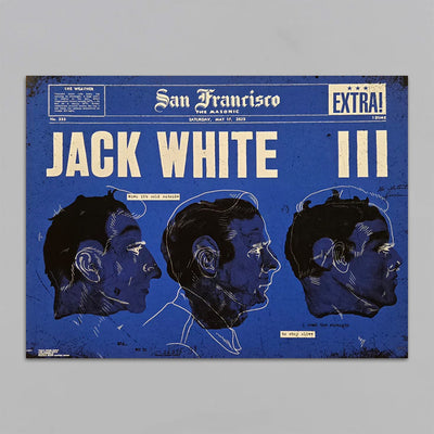 Jack White San Francisco No Name Tour Poster