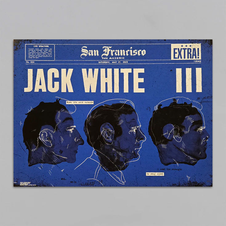Jack White San Francisco No Name Tour Poster