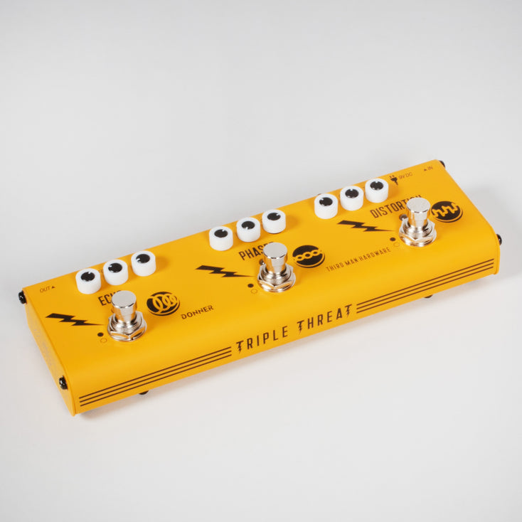 Triple Threat Donner Effects Pedal (Limited Edition Yellow)