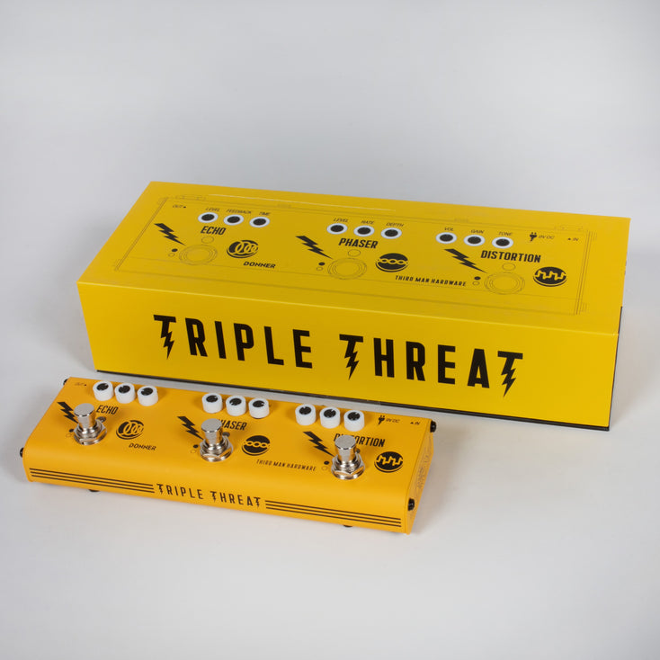 Triple Threat Donner Effects Pedal (Limited Edition Yellow)