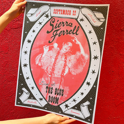Sierra Ferrell - Live at Third Man Records - limited edition screenprinted poster