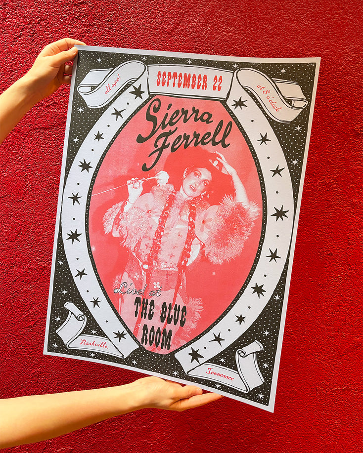 Sierra Ferrell - Live at Third Man Records - limited edition screenprinted poster