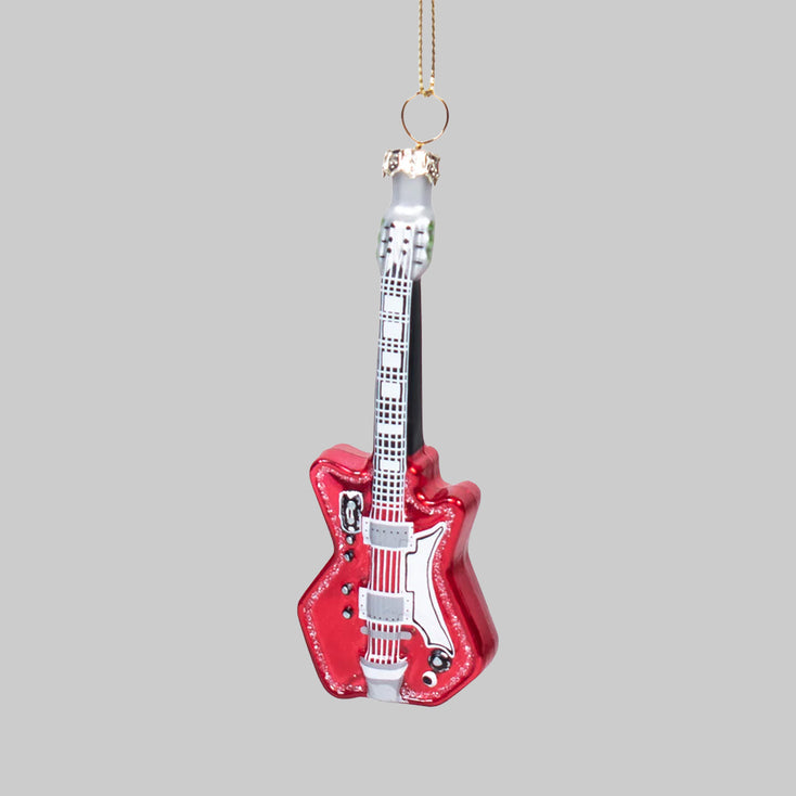 Blown Glass Airline Guitar Ornament