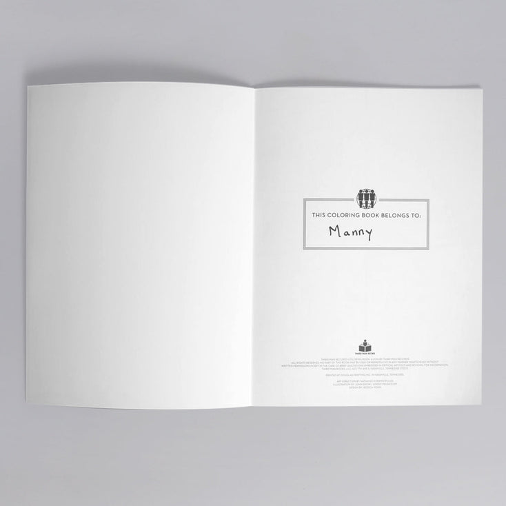 Third Man Records Illustrated Coloring Book