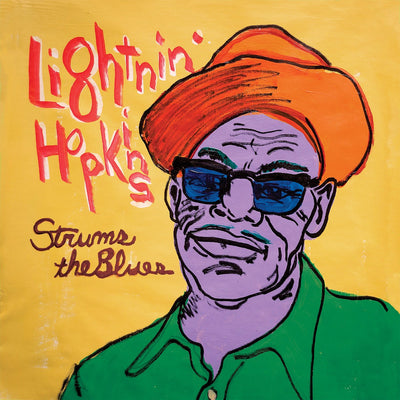 Lightnin' Hopkins Strums The Blues twelve inch vinyl cover 