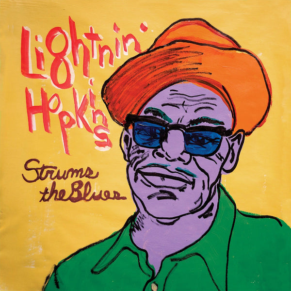 Lightnin' Hopkins Strums The Blues twelve inch vinyl cover 