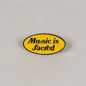 Music is Sacred Lapel Pin