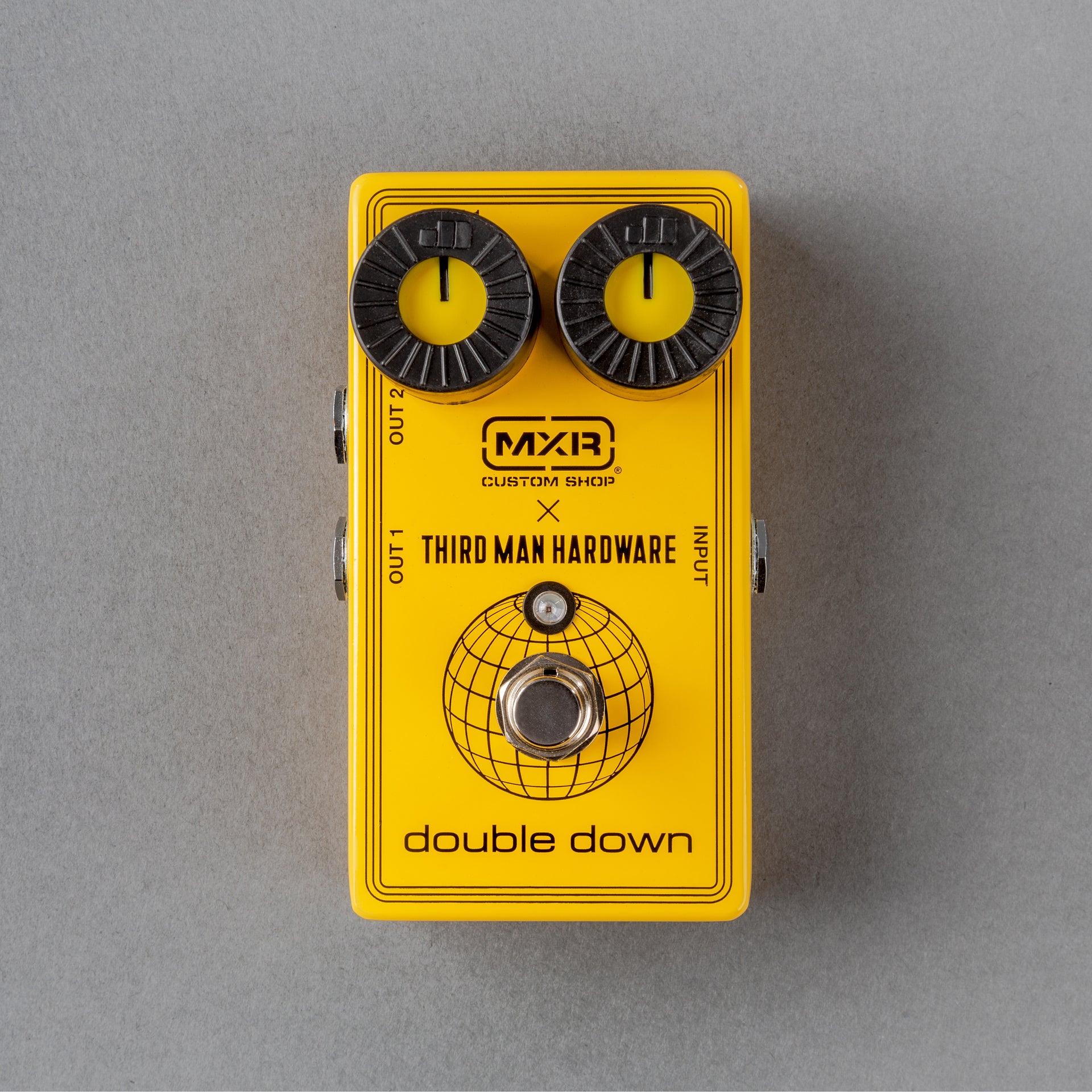 yellow pedal Third Man Hardware x MXR Double Down Pedal (Limited Edition Yellow)