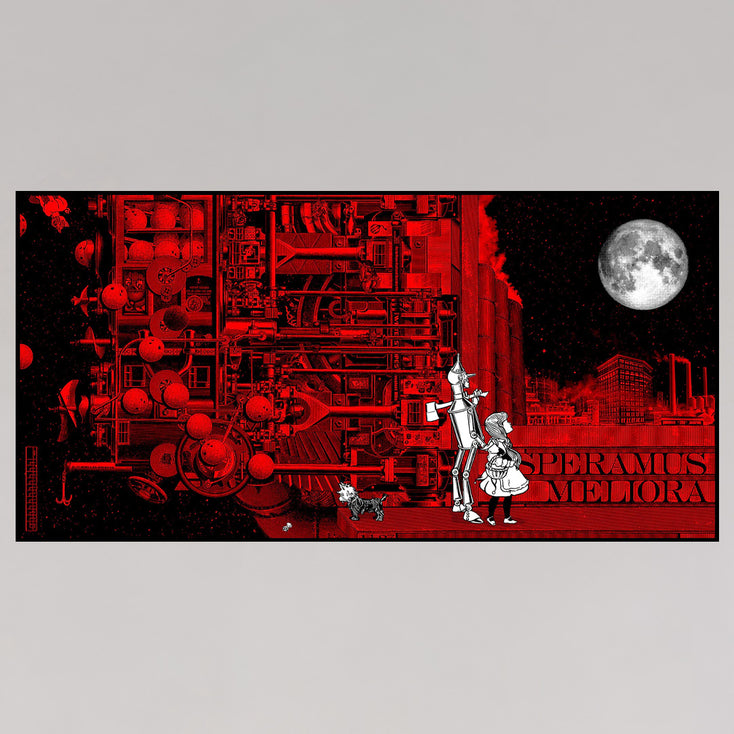 Rob Jones White Stripes Greatest Hits Companion Print (Red/Black)