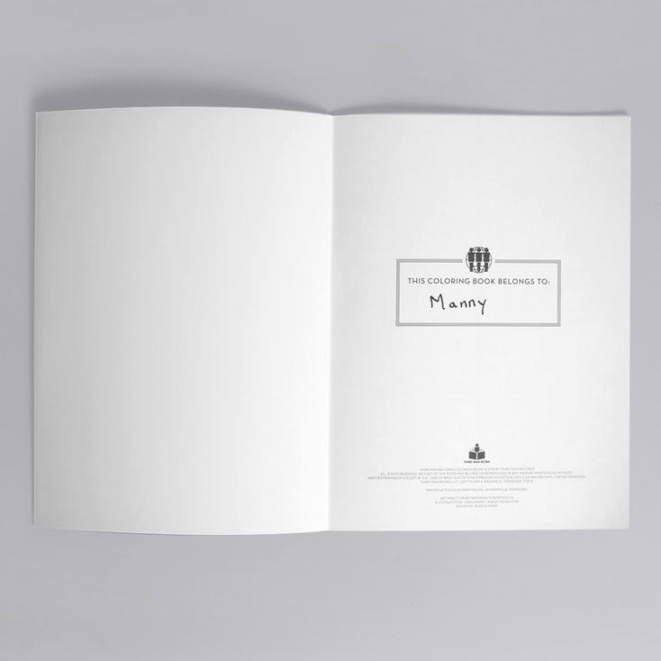 Third Man Records Illustrated Coloring Book