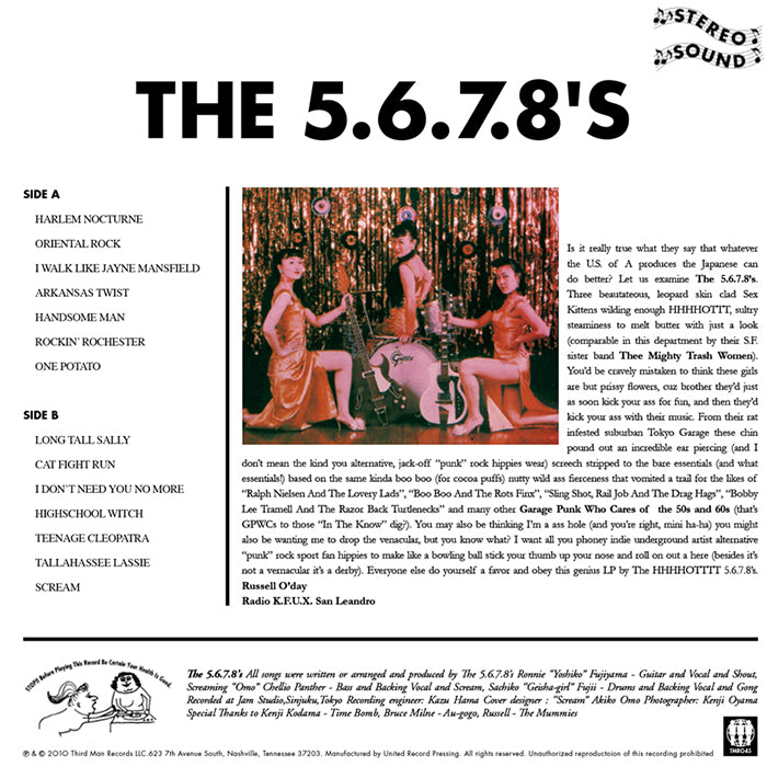 The 5.6.7.8's Self-Titled