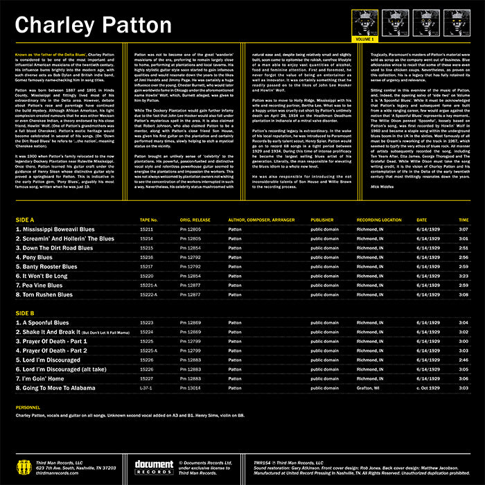 Charley Patton Volume 1