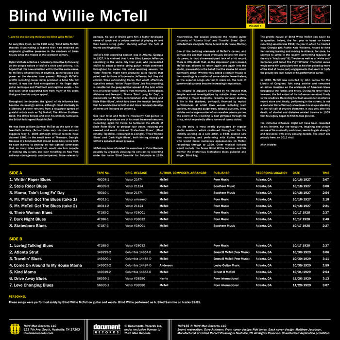 Blind Willie McTell Volume 1