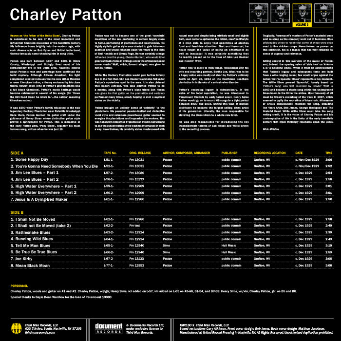 Charley Patton Volume 3