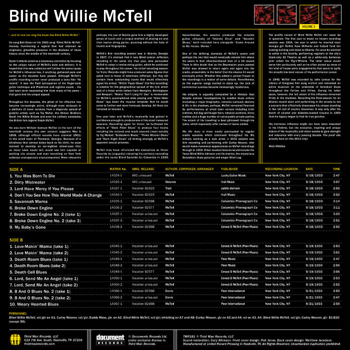 Blind Willie McTell Volume 3