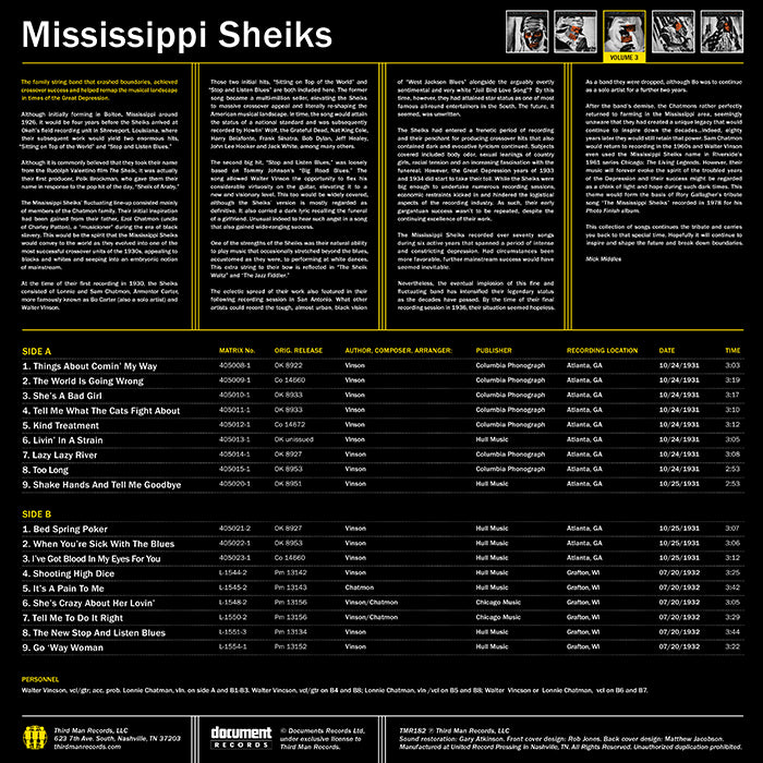 The Mississippi Sheiks Volume 3