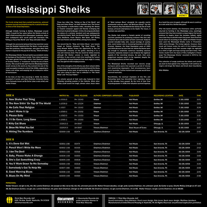 The Mississippi Sheiks Volume 4