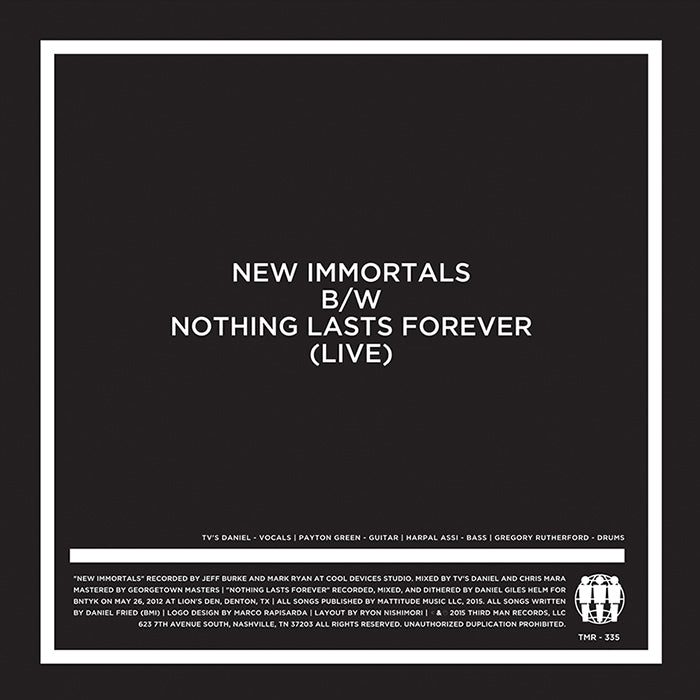 New Immortals – Third Man Records – Official Store